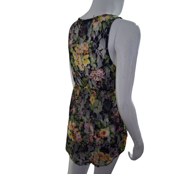 Y2K Vintage Julies Closet Womens S Lace‎ Asymmetrical Whimsigoth Fairy Sheer Top - Picture 7 of 13